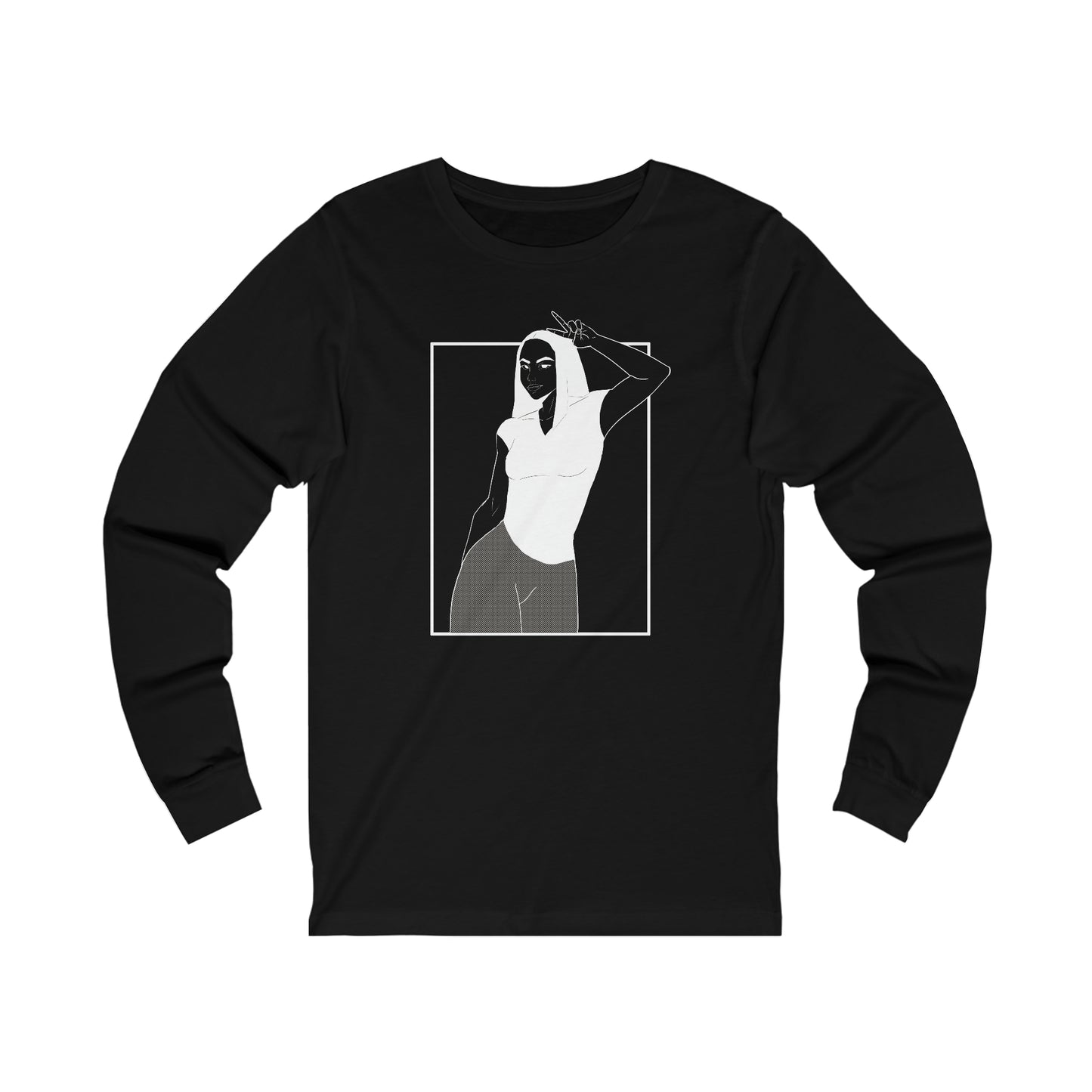 "Pose" Unisex Jersey Long Sleeve Tee